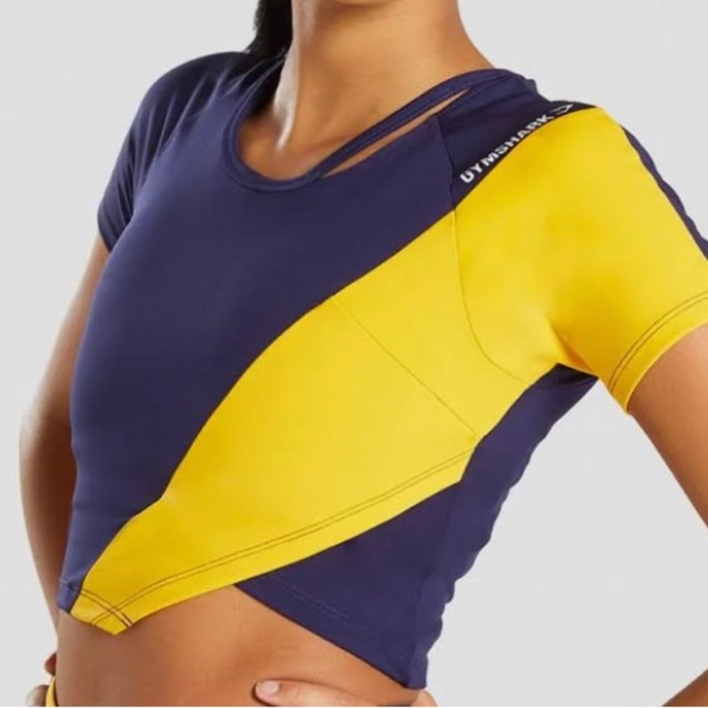 Gymshark asymmetrical crop top